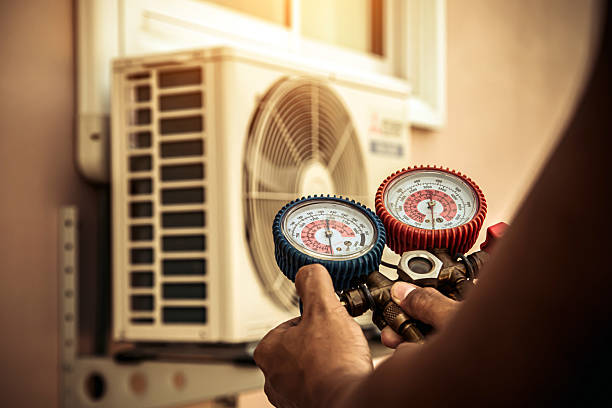 Professional Hvac technician working in Douglass, KS